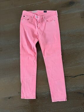 AG Adriano Goldschmied Pink Skinny Jeans